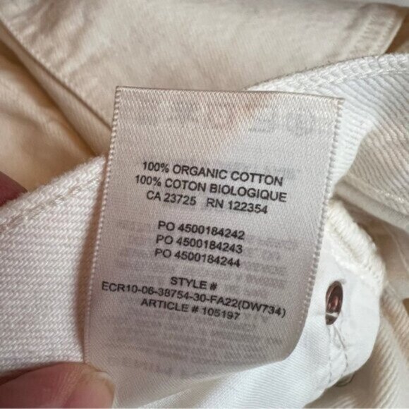 Aritzia   NEW Denim Forum The Joni High Rise Loose  High-waisted jeans Bone - Picture 9 of 13